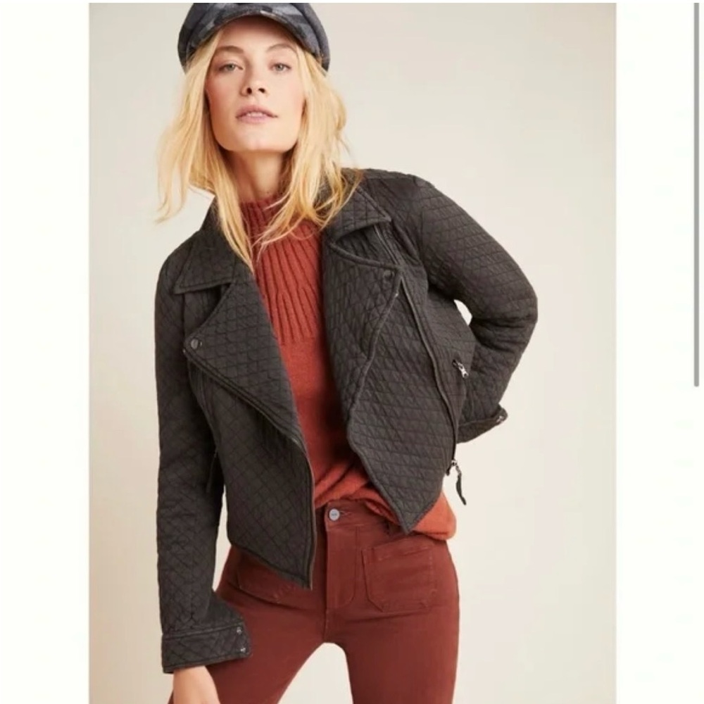 Anthropologie’s Marrakech Quilted biker jacket